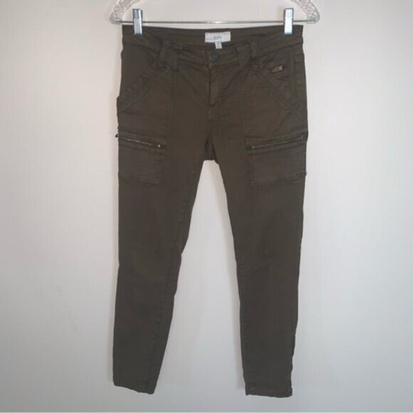 Joie Green Cargo Skinny Jean Pants 26 - Picture 2 of 10